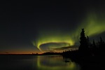 northern lights aurora borealis canada northwest territories lichtspiel stock photo
