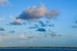 sea island beach fakarava atoll coral palmtree sky stock photo