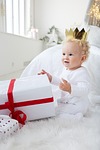 baby crown gift present holidays stock photo