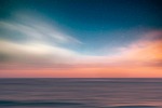 landscape sea darling dusk nature clouds fog mist stock photo