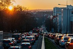traffic city jam nature cars vehicles highway road stock photo