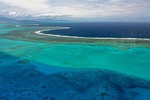 lagoon ocean sea coastline atoll nature coral reef stock photo