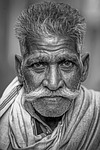 man elderly human face male portrait closeup stock photo