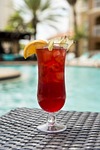 cocktail drink poolside alcohol bar glass nature beverage stock photo