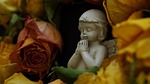 angel sorrow farewell sad graveyard rest in peace stock photo