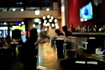 restaurant atmosphere bar stock photo