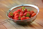 strawberries fruit red cute food yummy vitamins summer stock photo