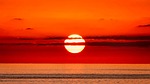 sunset sea ocean horizon mediterranean nature stock photo