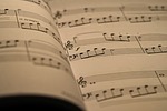 sheet music piano hd wallpaper windows stock photo