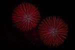 fireworks sylvester night pyrotechnics stock photo