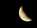 moon crescent stock photo