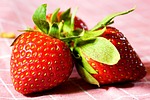 strawberry fruit food fresh ripe healthy strawberries stock photo
