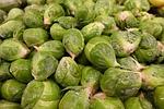 brussel sprouts vegetable green garden nature ingredients brussels stock photo