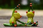 sports gymnastics frog fun fitness fit athletic training stock photo