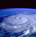 hurricane earth satellite tracking image nature research science stock photo