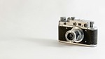 analog camera vintage photography lens photographing retro white stock photo