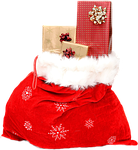 isolated christmas sack to celebrate cute gifts gift stock photo