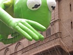 kermit thanksgiving day parade balloons stock photo